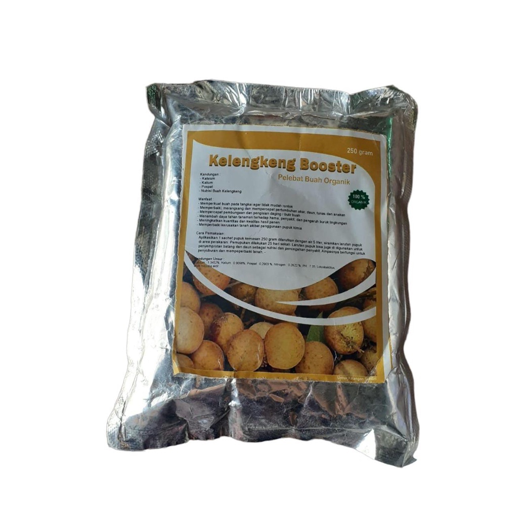 Repack Booster Klengkeng 250gr Pupuk Organik Perangsang Buah Kelengkeng Anti Rontok, Agar Cepat Berbuah Lebat