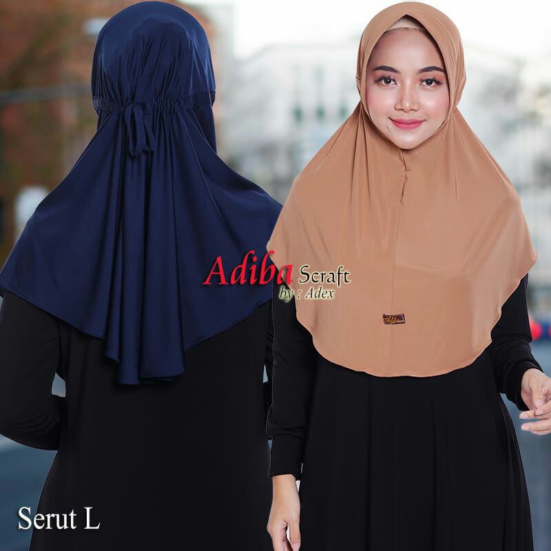 Jilbab Instan Jersey / Jilbab Serut Jersey Adiba / Grosir Kerudung Murah-1