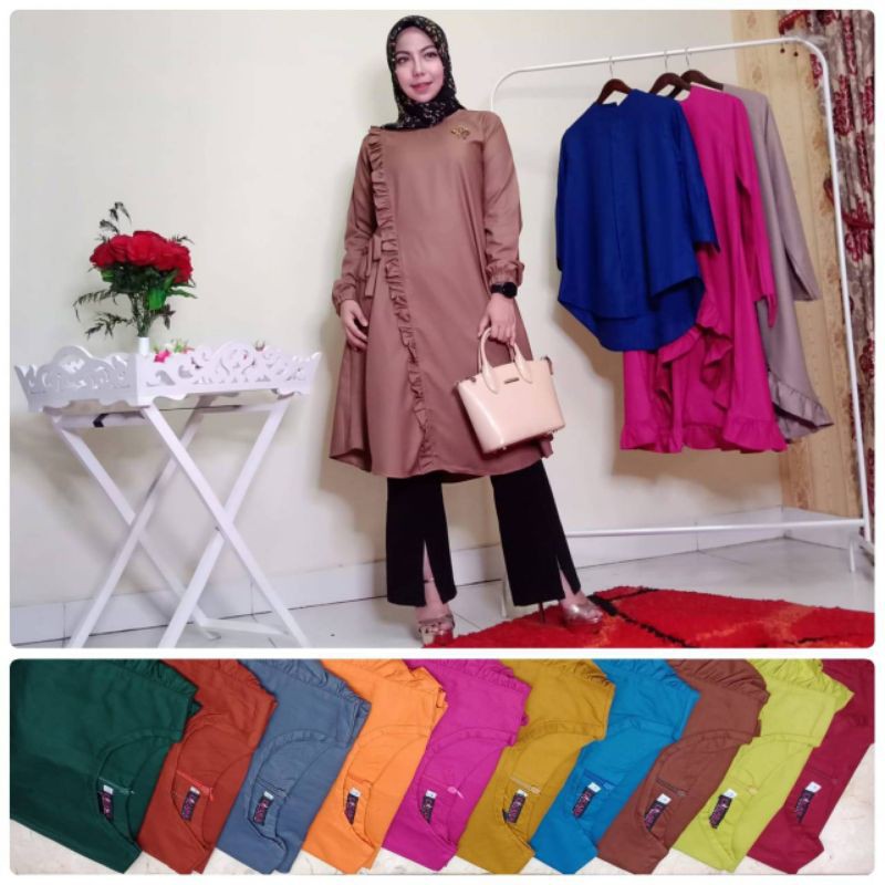 tunik tali samping wanita