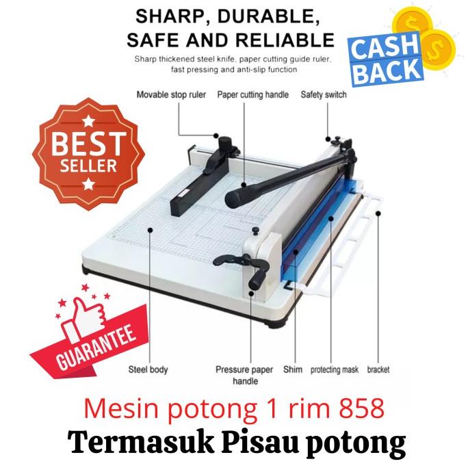 

Mesin Pemotong Kertas 858 A3 / Paper Cutter 858 A3 / Alat Potong 1 Rim Termurah