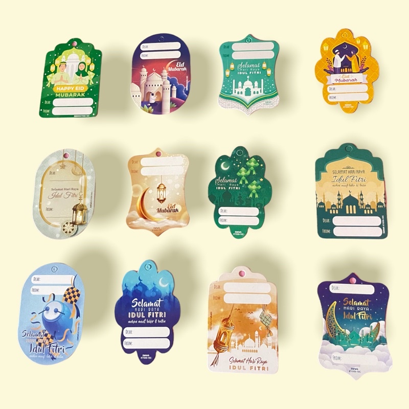 Kartu Ucapan Selamat Idul Fitri | Gift Tag Eid Mubarak