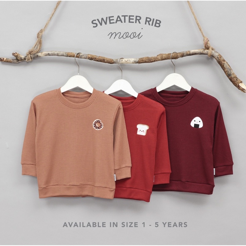 MOOI SWEATER RIB ANAK UNISEX RIB KNIT