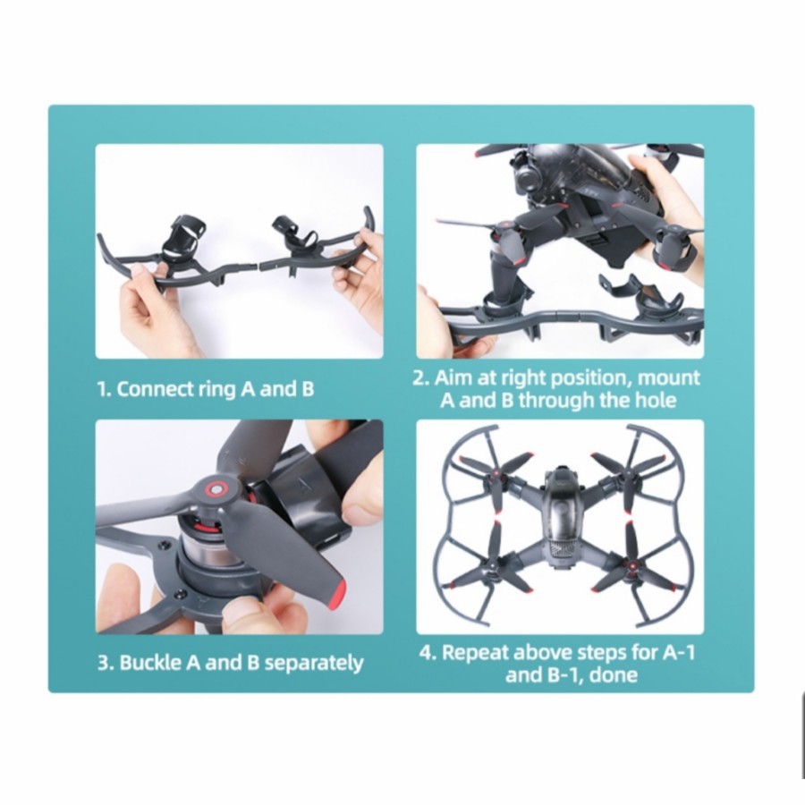 Sunnylife Easy Instalation Lightweight Propeller Guards for DJI FPV