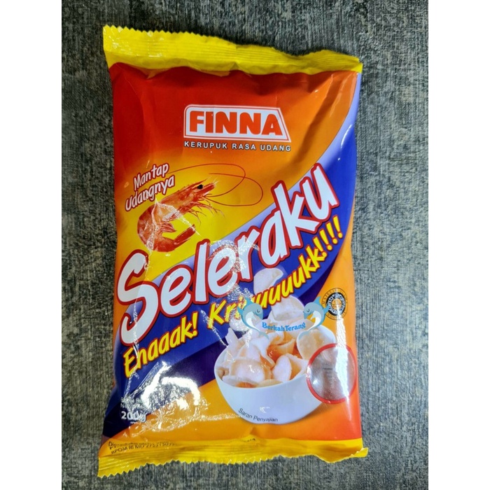 

TERBARU FINNA SELERAKU UDANG 200GR / kerupuk bawang HALAL BPOM RESMI