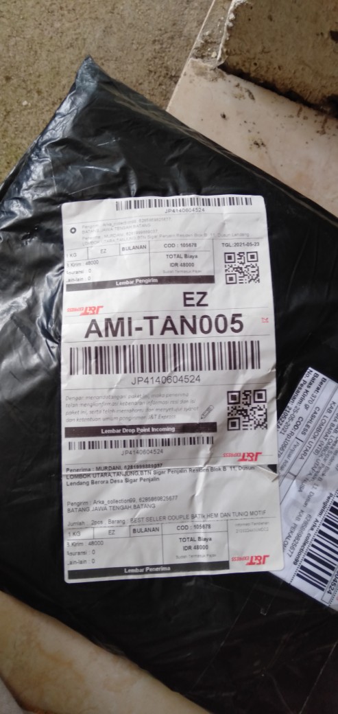 Best Seller Couple Batik Hem Dan Tuniq Motif Seno Biru