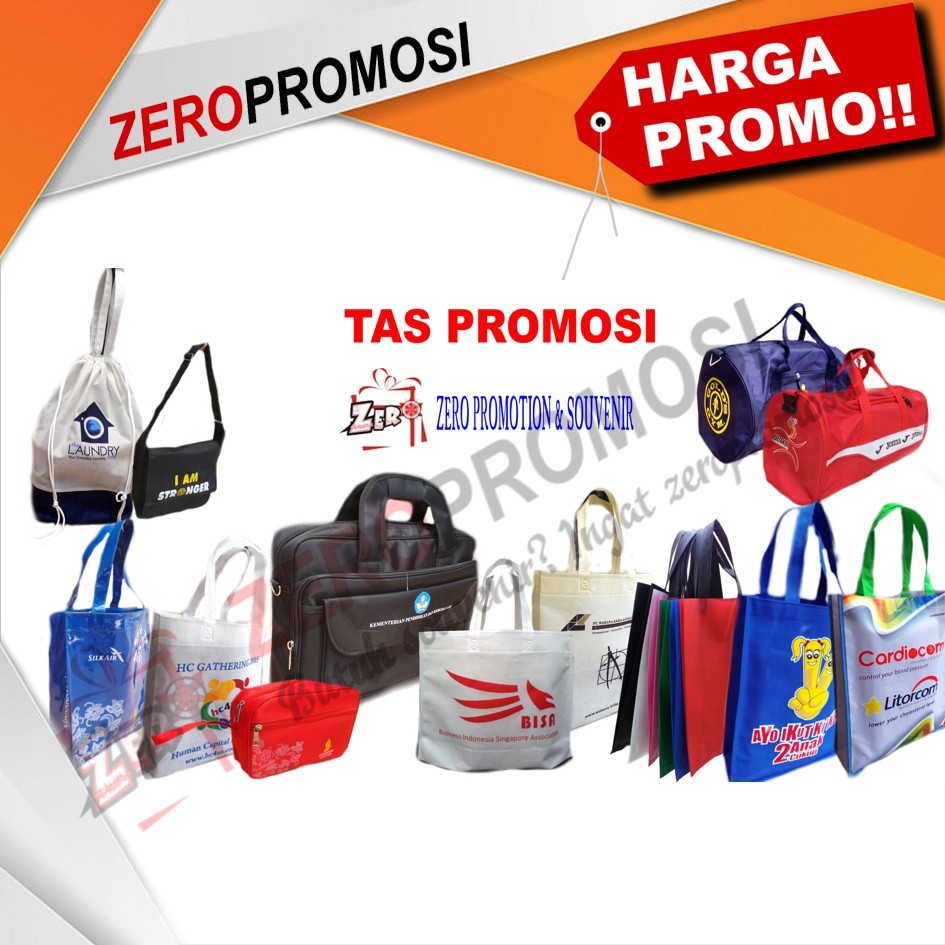 

Tas Custom Promosi Untuk Souvenir / Promosi - Minimal 300pcs