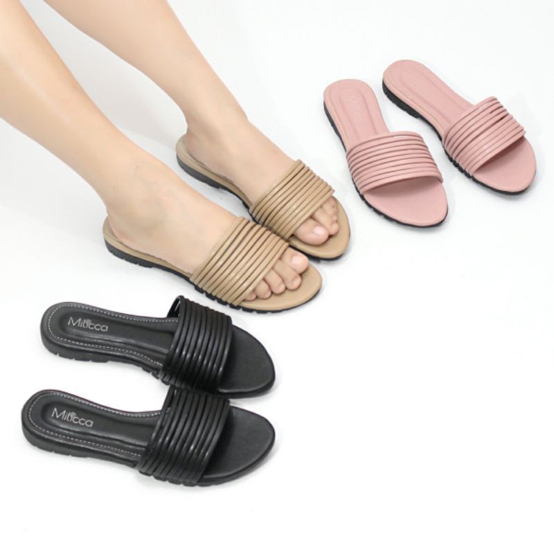 Milicca Erniez Sandal Wanita Sandal Flat Sandal Kokop