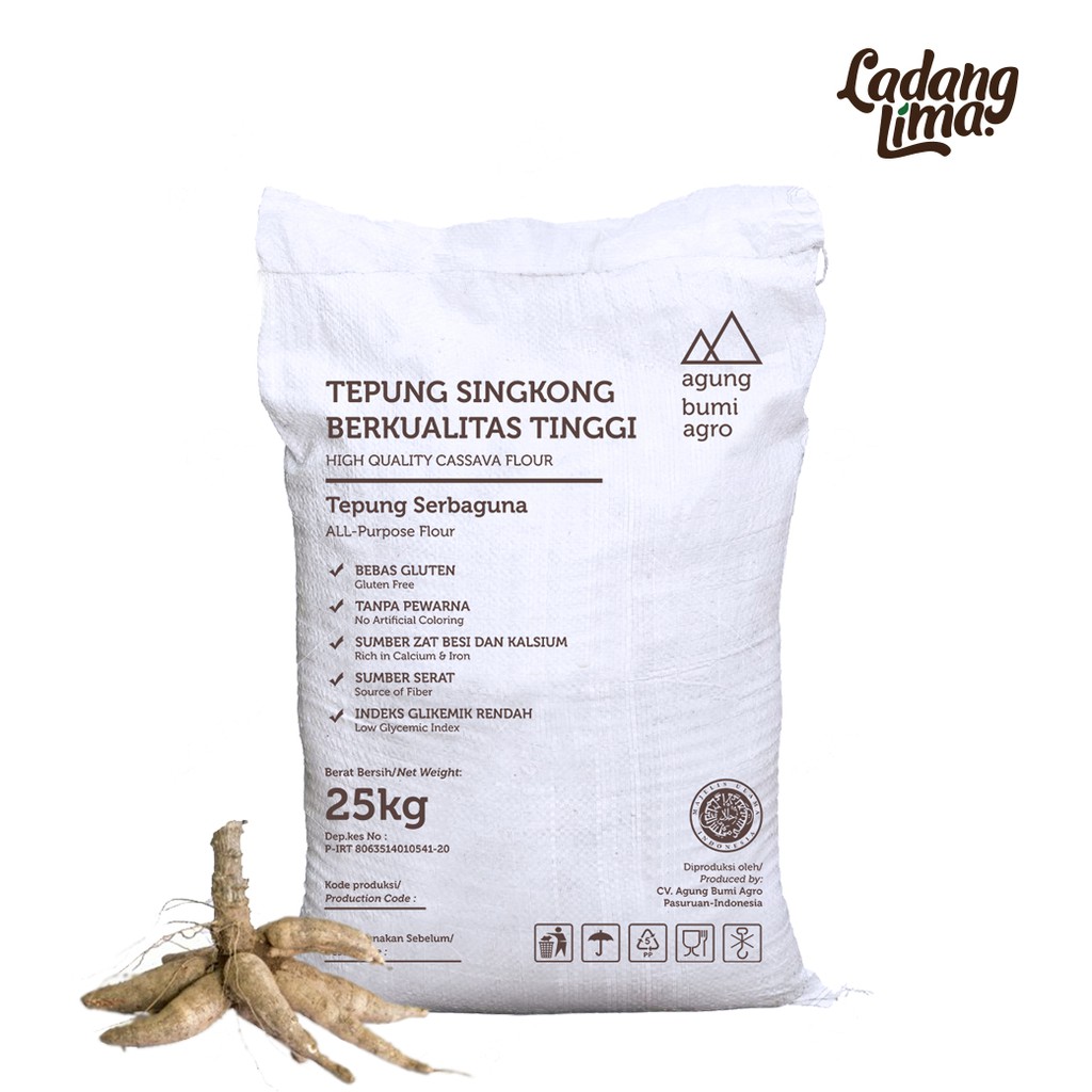 

Tepung Singkong Ladang Lima 25 Kg