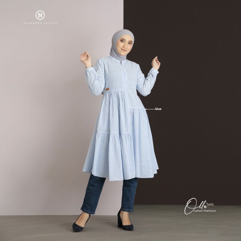 OLLA TUNIK, TUNIK SALUR By Nadheera Luxury