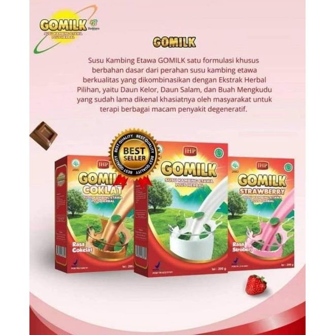 

susu kambing gomilk plus herbal