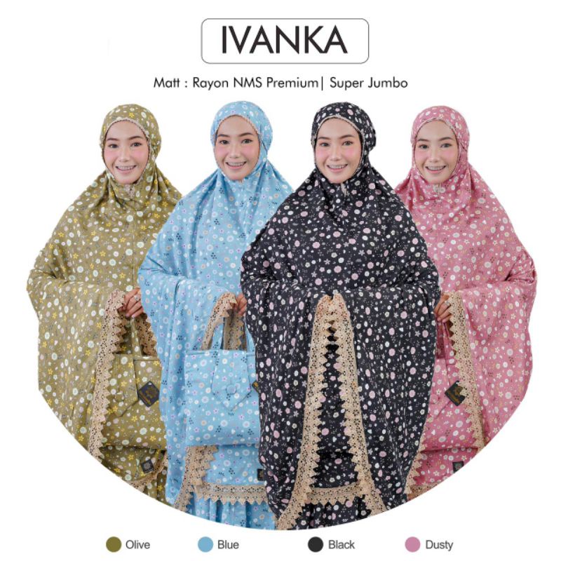 mukena rayon NMS mukena dewasa super jumbo kualitas premium renda