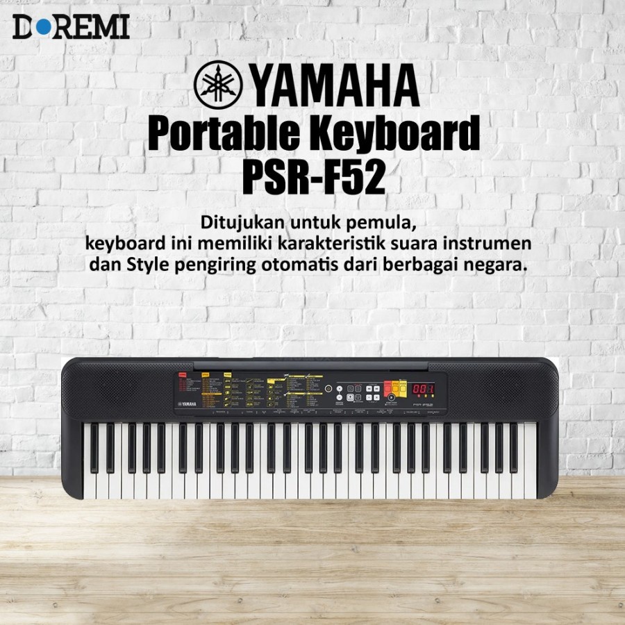 Jual YAMAHA PORTABLE KEYBOARD PSRF52 / PSR F 52 / PSR F52 Indonesia