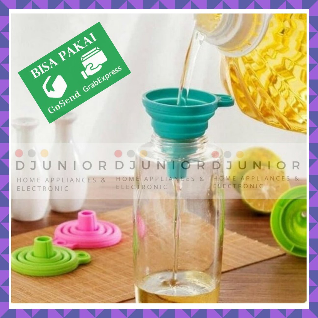 NB - CORONG MINYAK LIPAT KARET SILIKON / COLLAPSIBLE MINI FUNNEL