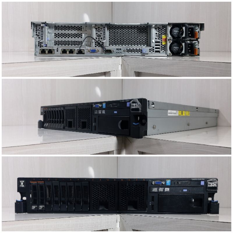 Server Ibm System X3650 M4 2UXeon E5 2630 X2 Ram 32Gb Hdd 600gb