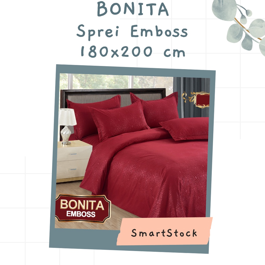 Ss Sprei Emboss Polos Bonita 180 180x200 King Size No 1 Jacquard