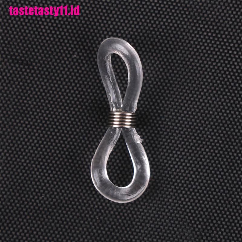 【TTID】40pcs Chain Strap Holders Rubber Loop Ends Clear Eye Glasses Spectacle Su