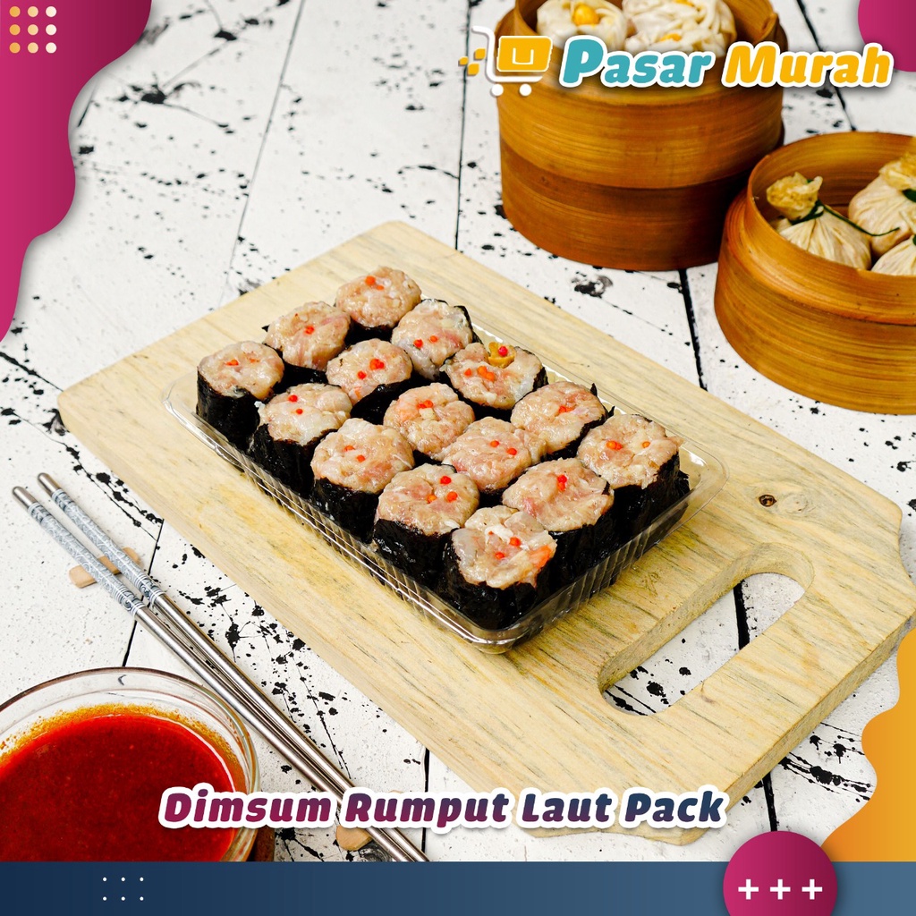 

DIMSUM FROZEN RUMPUT LAUT (PREMIUM) ISI 15/PACK - DIMSUM HALAL - DISTRIBUTOR DIMSUM MEDAN