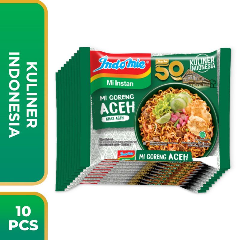 Mie Instant Indomie Goreng Aceh (10pcs x 90gr) mie enak dan murah