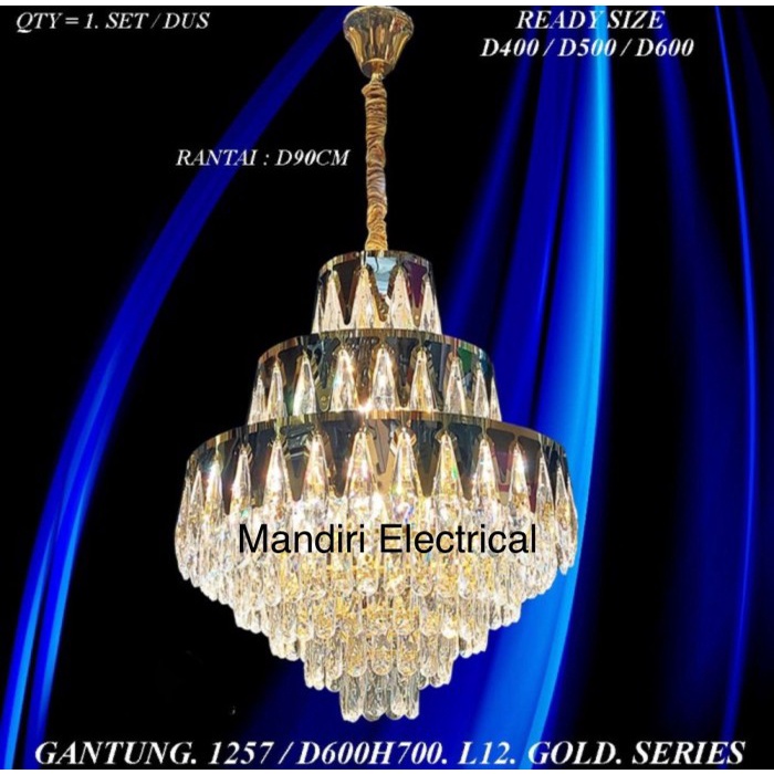 Lampu Gantung Kristal Ruang Tamu 1257 Chandelier