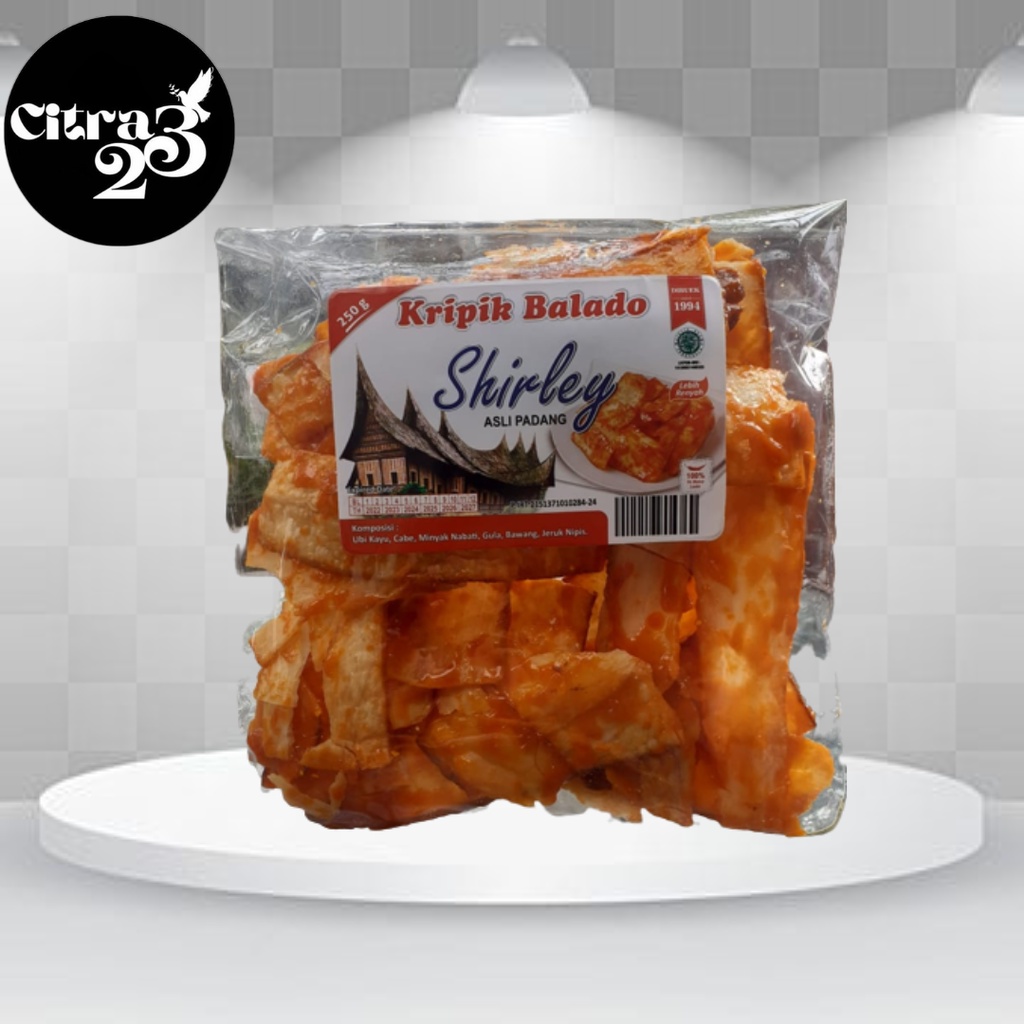 

Kripik BALADO Shirley Asli Padang 250gr - Pedas Gurih Enak!!!