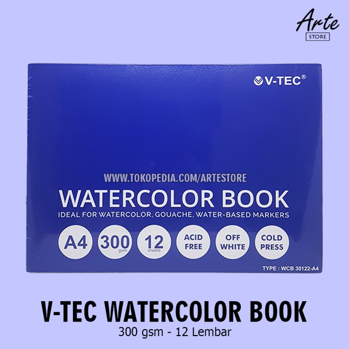 

Sketsagambar- V-Tec Watercolor Book A4 -Buku-Gambar-Sketsa.