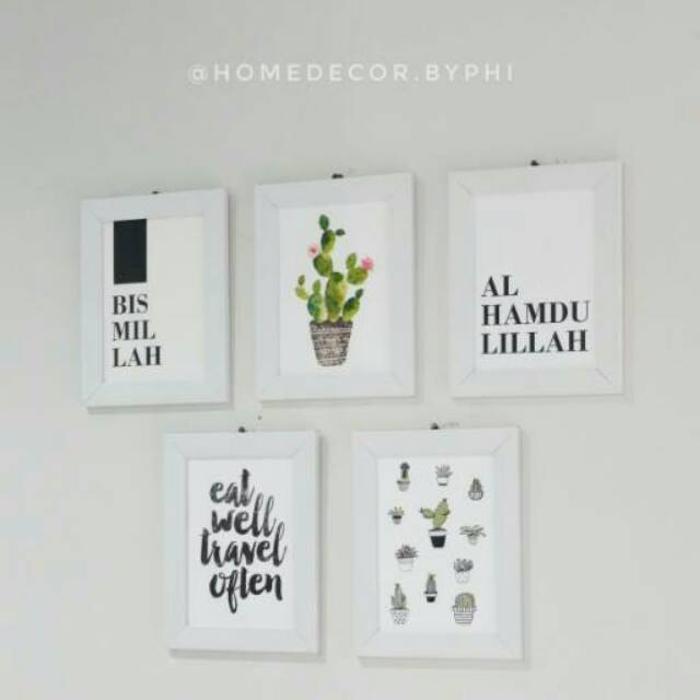 Set hiasan  dinding  kaktus  islami walldecor islami 