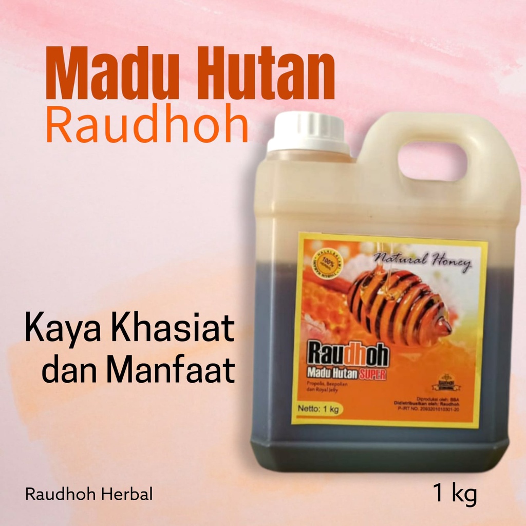 

MADU HUTAN SUPER RAUDHOH 1Kg MURNI NATURAL ASLI RAW ORIGINAL PREMIUM