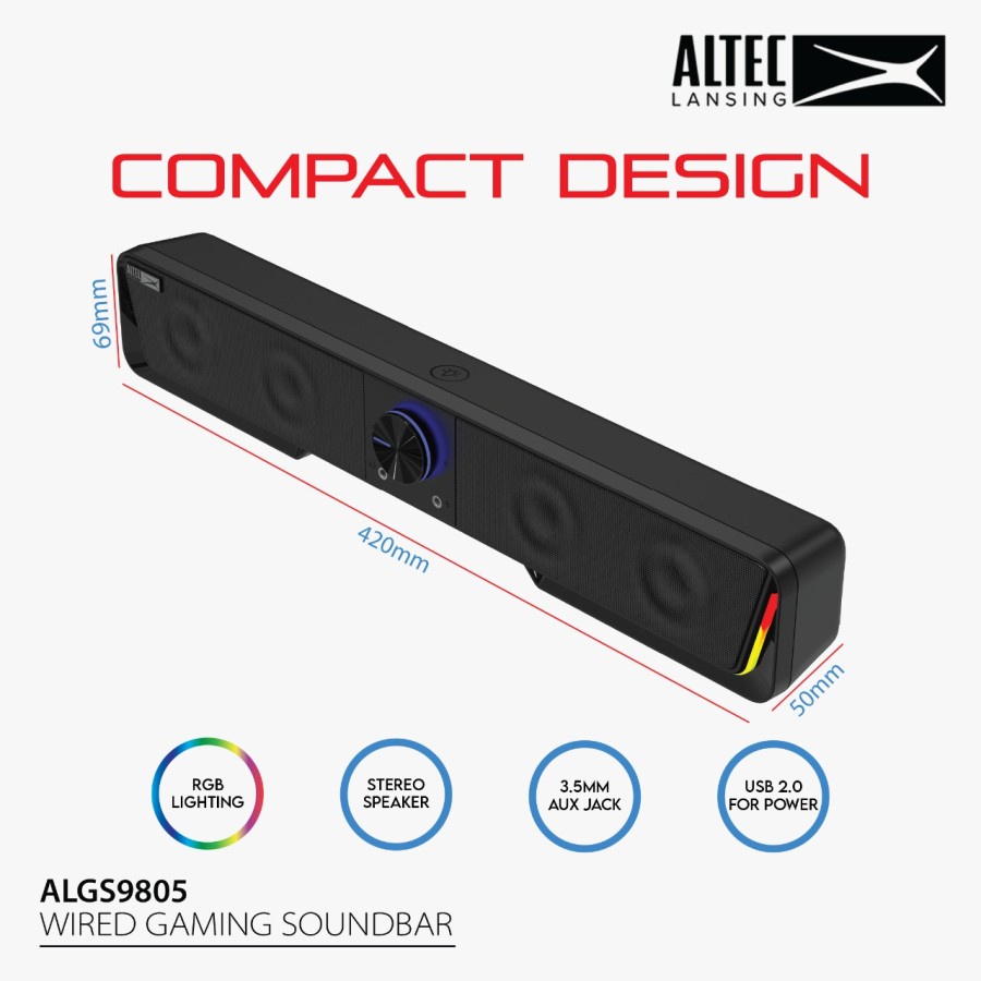 Speaker Altec Lansing Soundbar ALGS9805