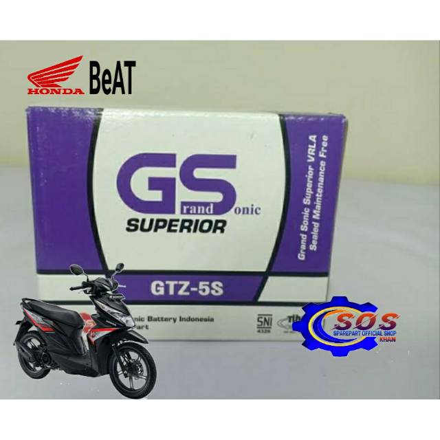 Aki Accu Kering Honda Beat GTZ5S GS