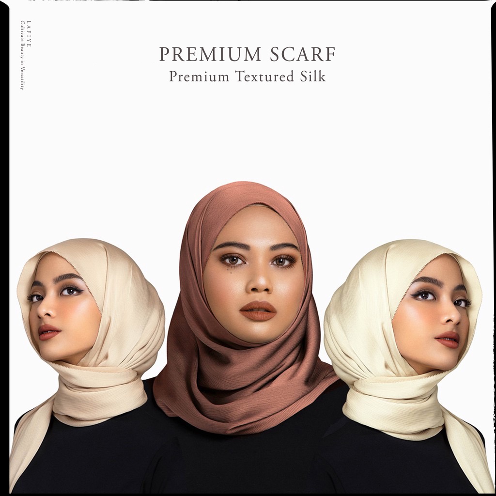 Premium Textured Silk Scarf