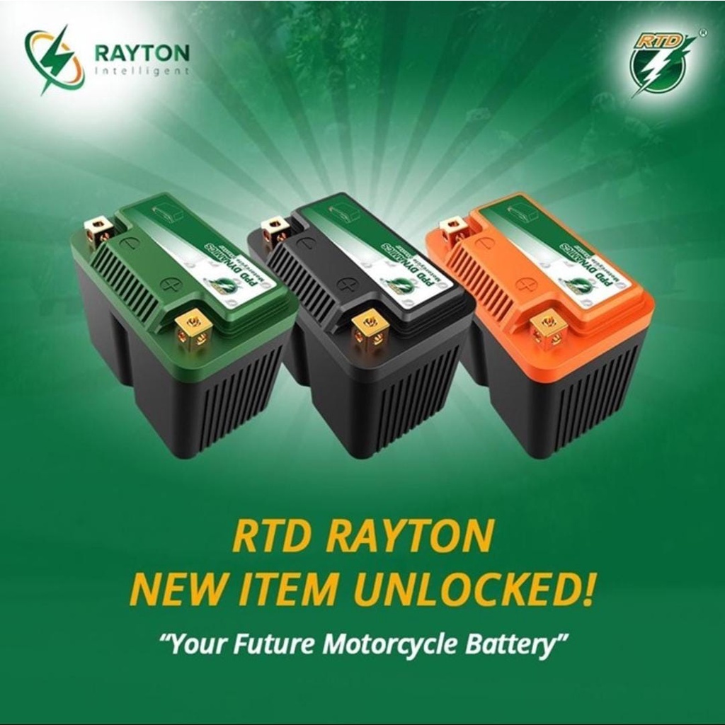 AKI BATERAI RAYTON LITHIUM IRON PHOSPATE LIFEPO4 RECHARGE PREMIUM RTD motor