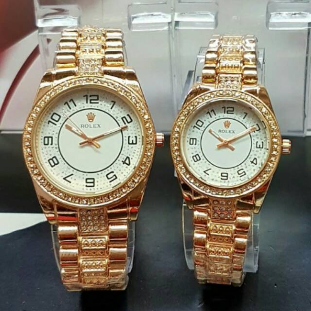 Jam tangan Rolex gold elegan kw super