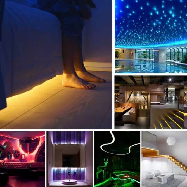 PAKET LAMPU LED STRIP RGB 3528 10M SENSOR SUARA MUSIC 2835 10 METER WARNA WARNI IR CONTROLLER