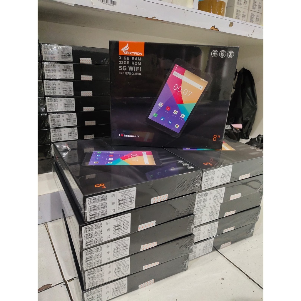 MAXTRON TAB GENIO - TABLET 8.0" 4G LTE/with 5G WIFI - RAM 3GB ROM 32GB -TABLET RUMAH BELAJAR - TABLE