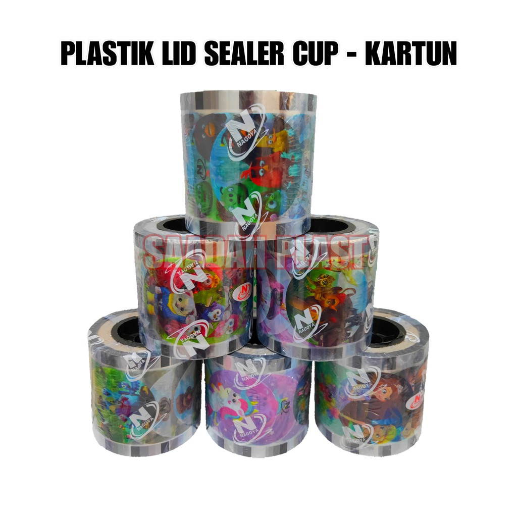 PLASTIK LID SEALER CUP KARTUN SUKHAKU 1000CUP / CUP SEAL PLASTIK / SEAL