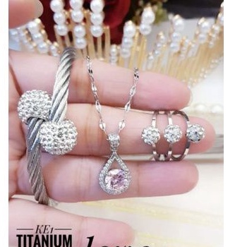 TiTanium set perhiasan wanita t420