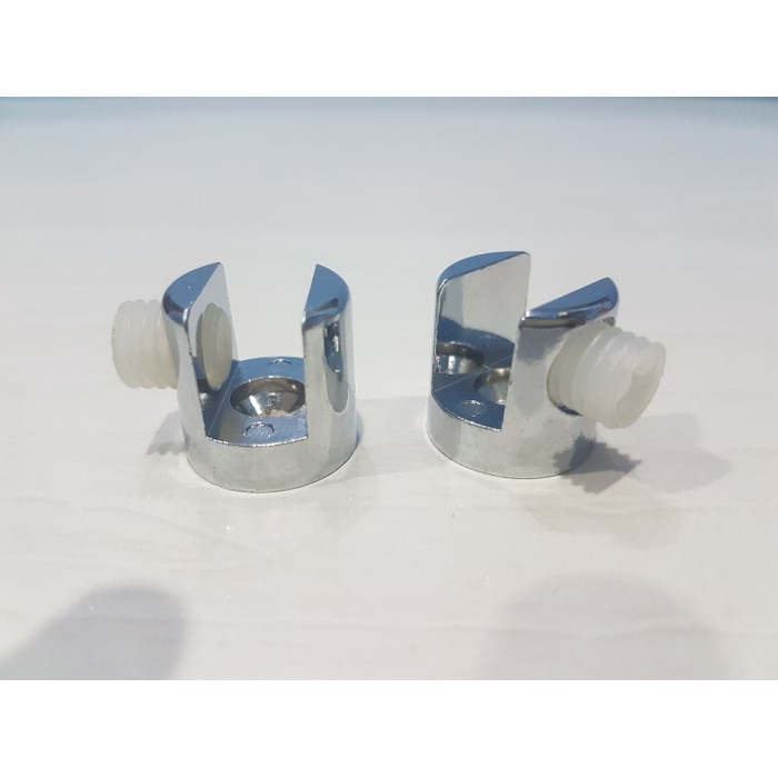 Hambalan Ambalan Jepit Kaca ke Kayu Tembok Dinding F-004