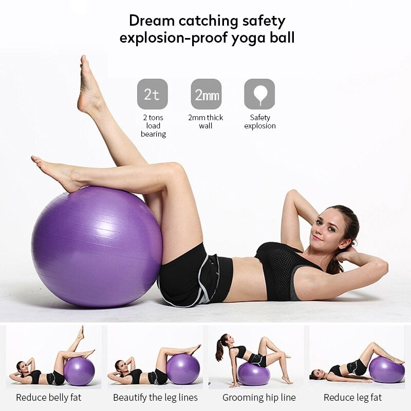 Bola Gym Olahraga Yoga Pilates Bola Pvc Latihan Fitness Gym