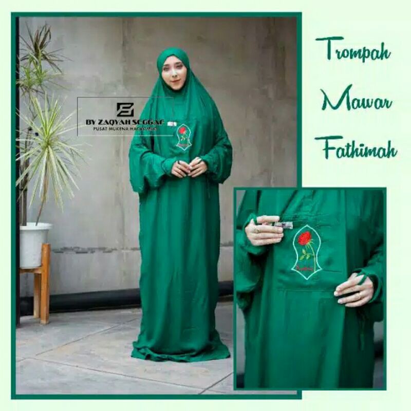 mukena hadramaut terompah fatimah