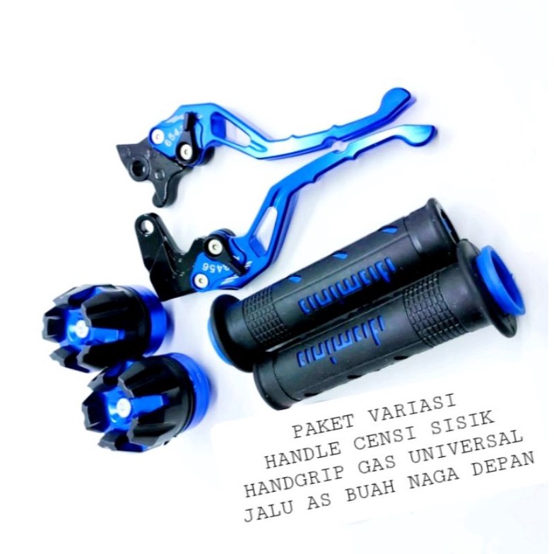 PAKET VARIASI HANDLE REM SISIK+HANDGRIP GAS+JALU AS NAGA/YAMAHA MIO/HONDA BEAT