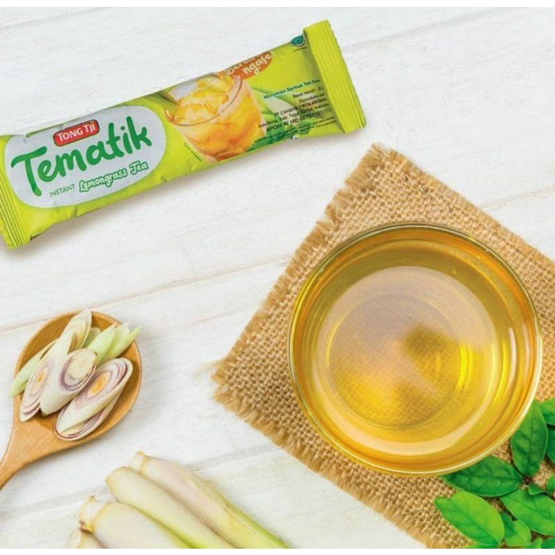 TONG TJI TEMATIK LEMON GRASS, TEH TARIK dan GINGER TEA isi 10 sachet (POUCH)