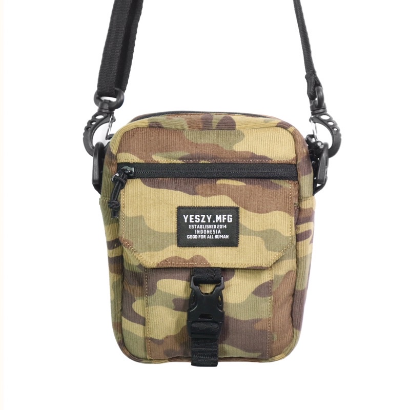 YESZY.MFG Shoulder Bag Buckle Corduroy Camo