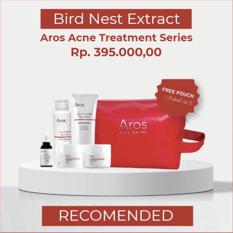 AROS SKIN Paket 5in1 Acne Treatment Series Skincare Glowing Whitening