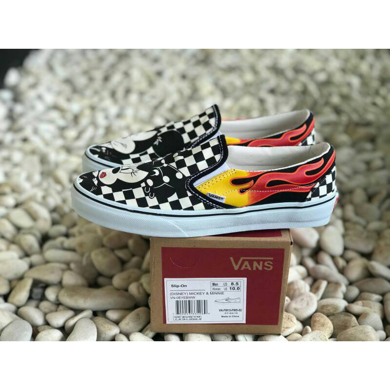 Obral Vans Premium Slip On Mickey X Minnie  Disney