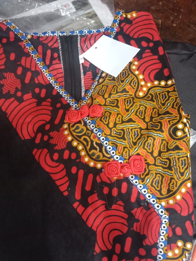 Blouse Batik Wanita Kombinasi Embos Hitam / Atasan Batik Resleting Belakang - S M L Xl Xxl 3l 4l 5l