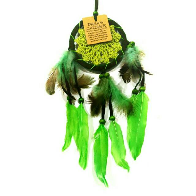 Dreamcatcher  hijau geumul / dreamcatcher /gantungan spion