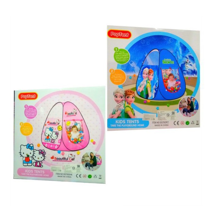 Mainan Anak Tenda Camping Poptent Karakter Kartun