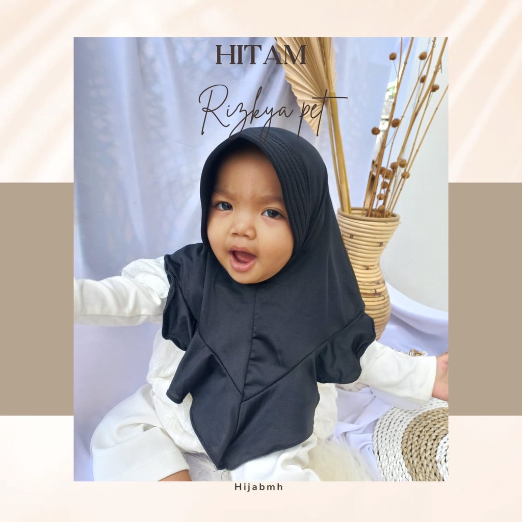 jilbab / anak / bayi / hijab /allsize 0-3 tahun/ RIZKYA PET