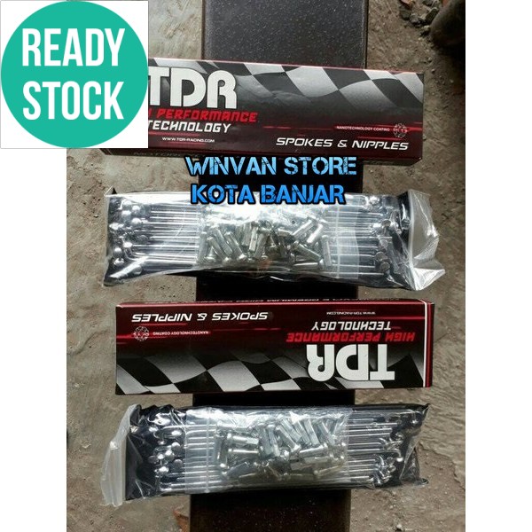 PROMO Ruji Jari jari Tdr rx king ring 17 SET depan belakang ring 17  warna CROM mengkilap ORIGINAL T