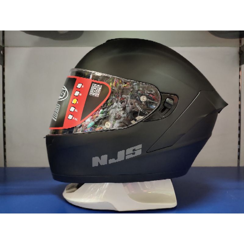 HELM FULL FACE NJS ZX 1 ORIGINAL-HITAM DOF